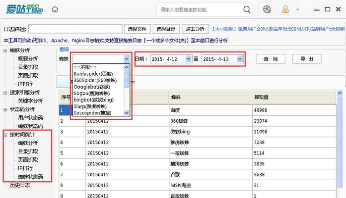 蜘蛛抓取网站的频率分析（从哪几方面了解蜘蛛抓取网站的频率？）