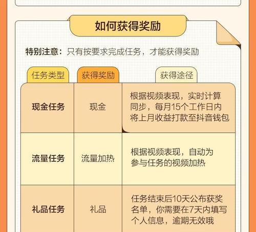 抖音全民任务赚，轻松获得现金奖励（任务多样化）